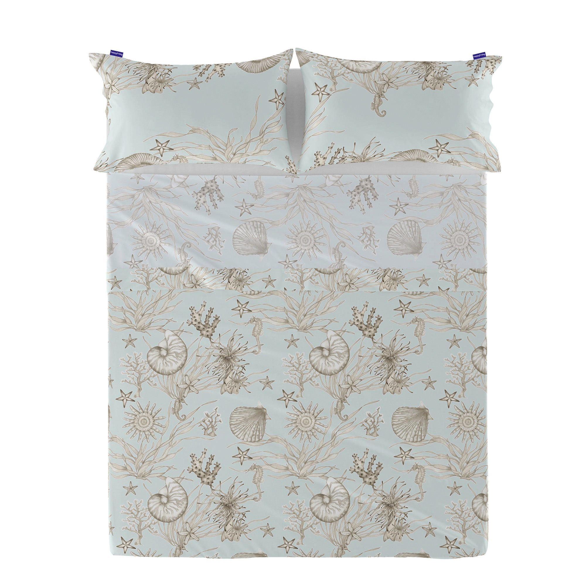 OBERBETTLAKEN coral reef 240x270 cm mehrfarbig - Multicolor, Textil (240/270cm) - Happy Friday