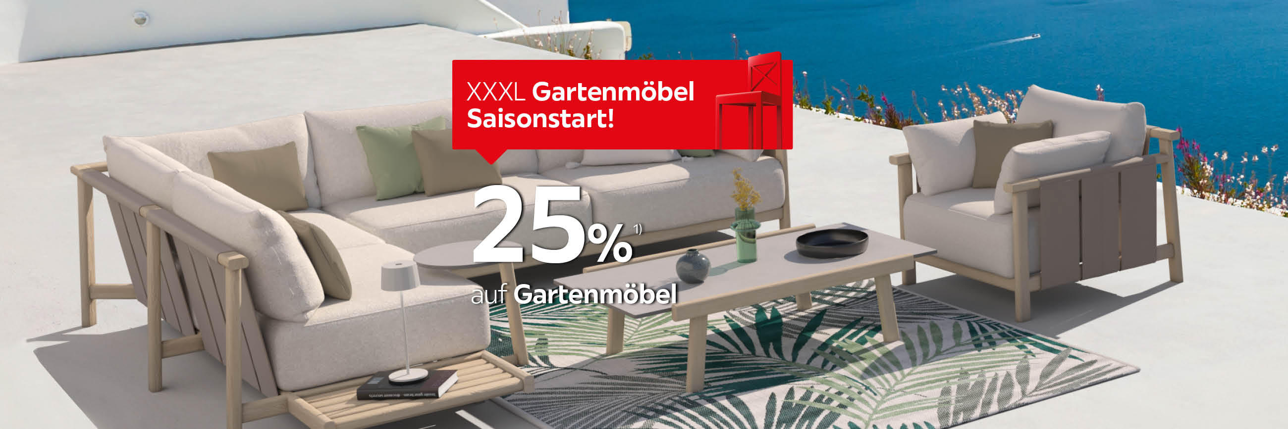 25% auf Gartenmöbel