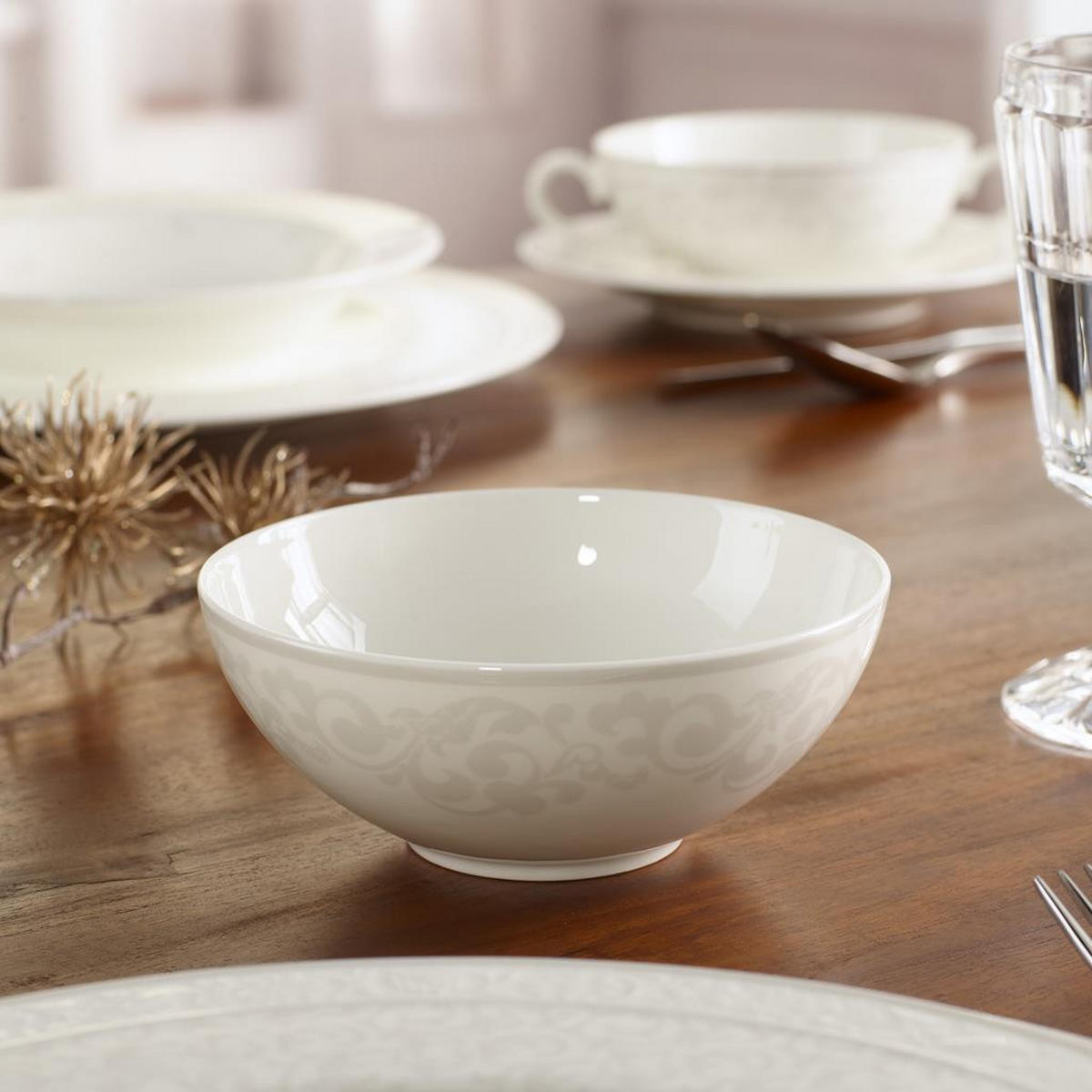 DESSERTSCHALEN Gray Pearl weiß ø 13 cm 6er Set - Weiß, Keramik (13cm) - Villeroy & Boch
