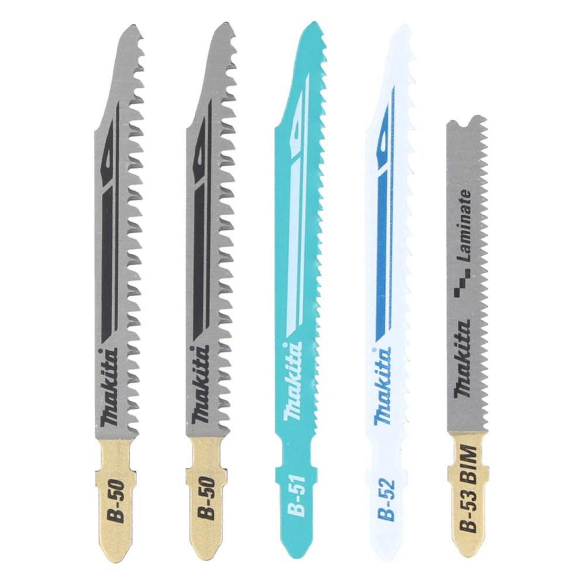 STICHSÄGEBLATT-SET, 5-teilig - Multicolor, Kunststoff (160/50/16cm) - Makita