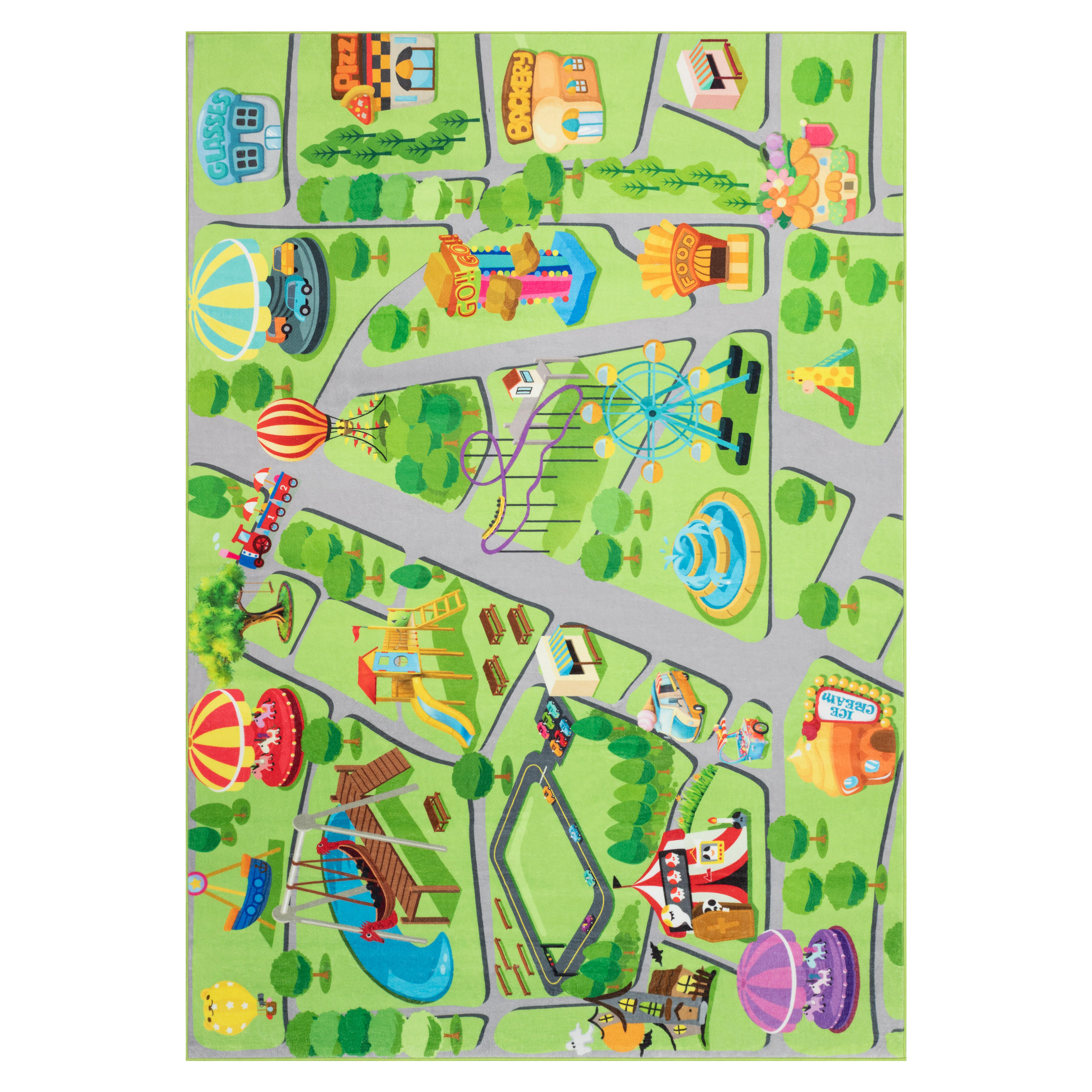 KINDERTEPPICH KIDS Grün Spielteppich 200/300 cm - Grün, Textil (200/300cm) - Tapiso