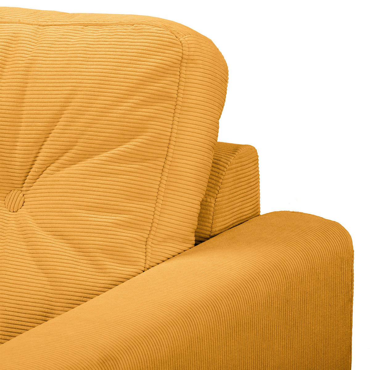 SESSEL - Gelb/Braun, Holz/Textil (80/90/87cm) - home24