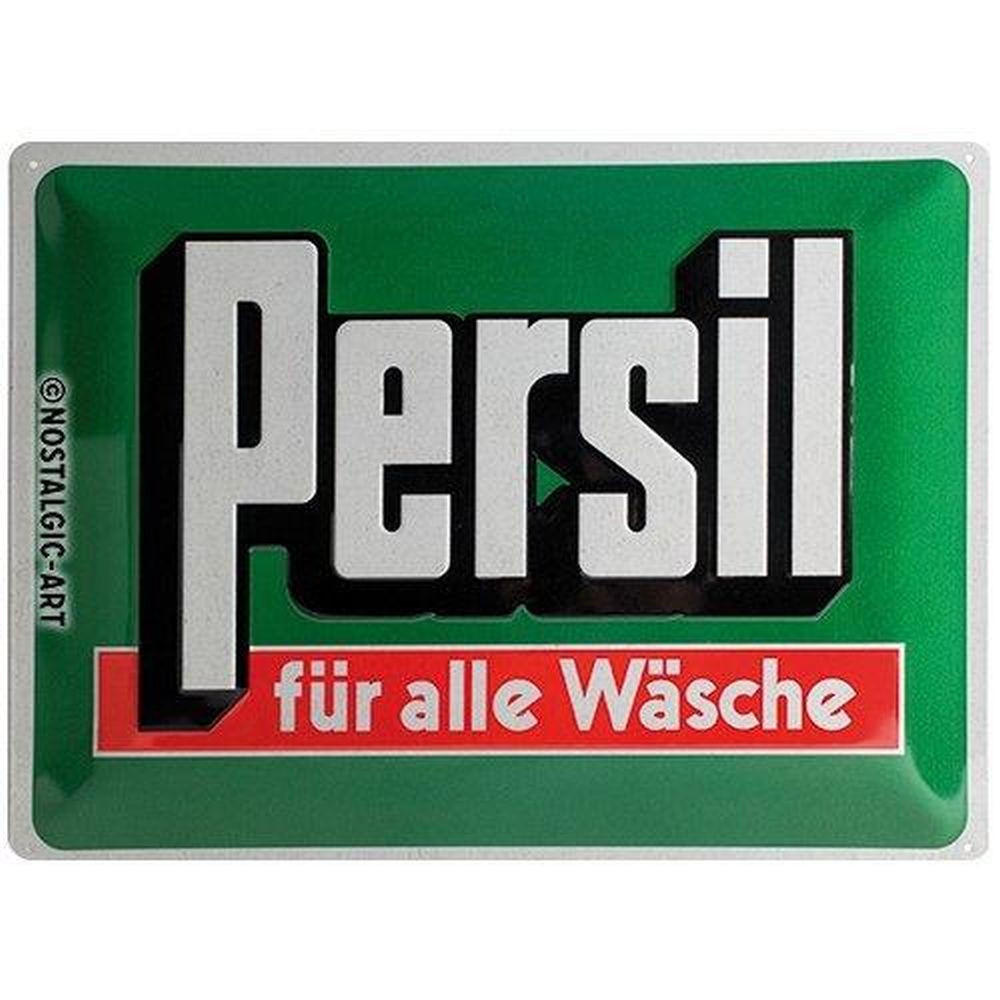 BLECHSCHILD 30/40 cm Persil Für alle Wäsche - Multicolor, Metall (40/30/0.2cm) - Nostalgic-Art