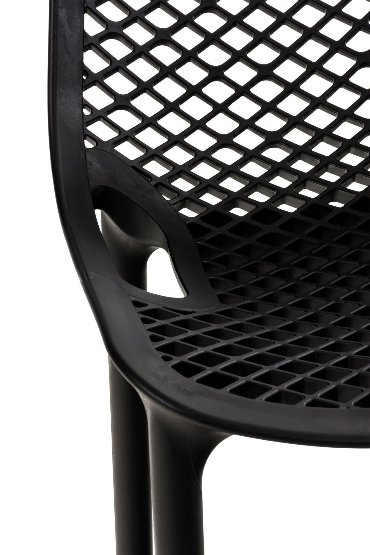 BARHOCKER modern Schwarz LORL Kunststoff 105x45x53 cm - Schwarz, Kunststoff (45/105/53cm) - DELUKE