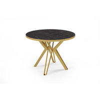 ESSTISCH RANDI Schwarz 100x176x76 cm - Schwarz, Holzwerkstoff (176/100/76cm) - FURNLUX