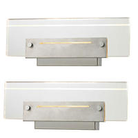 LED WANDLEUCHTE Chrom Acryl Silber 2er Set - Silberfarben, Metall (11/5.5/16cm)