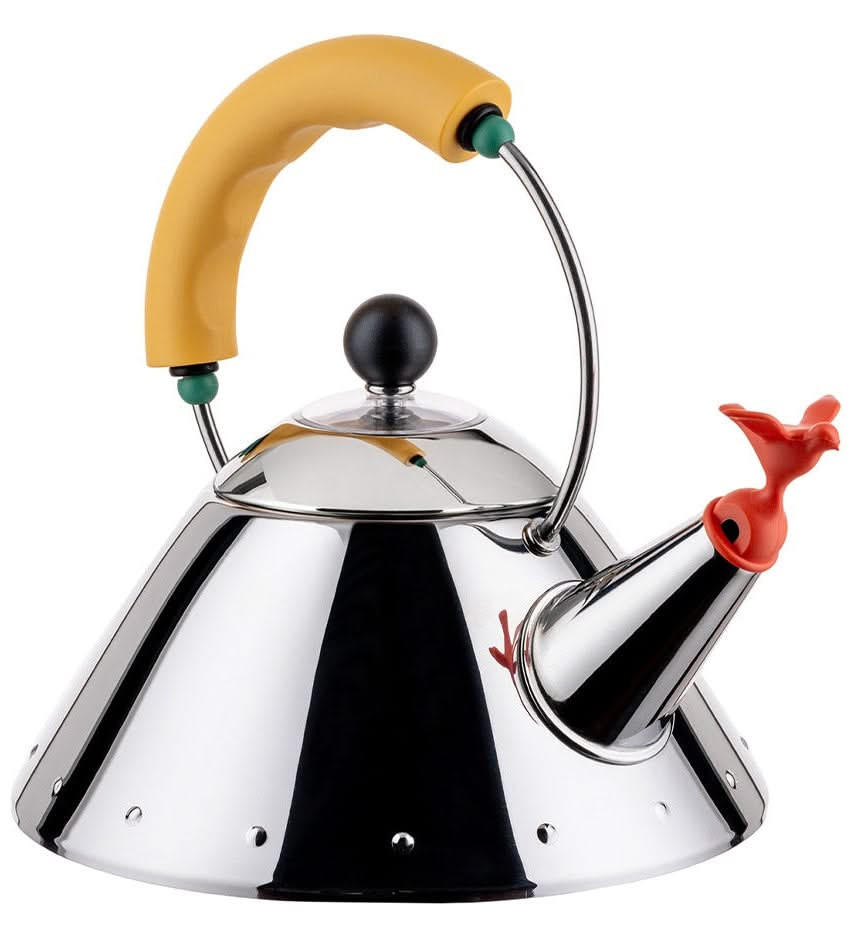Alessi Wasserkessel Silber 20 cm