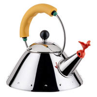 WASSERKESSEL - 9093/1 Y - Gelb - 1 Liter - von Micheal Graves - Silberfarben, Metall (20cm) - Alessi