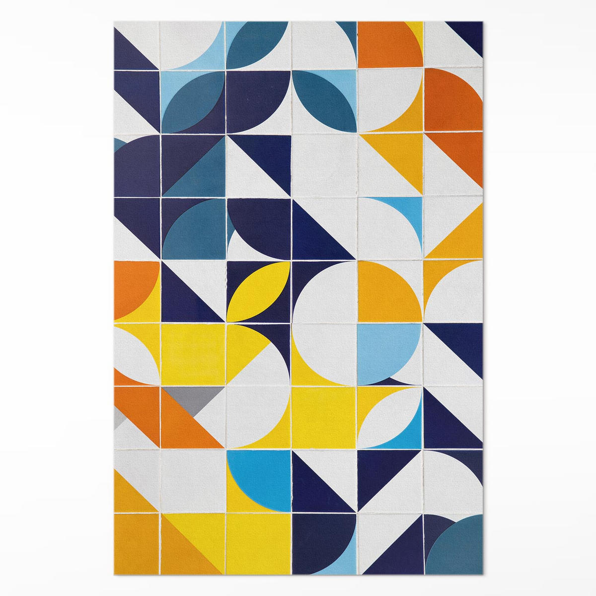 TEPPICH 120x180 cm Geometrische Formen Moderne Mosaik - Multicolor, Kunststoff (120/180cm) - Wallfluent