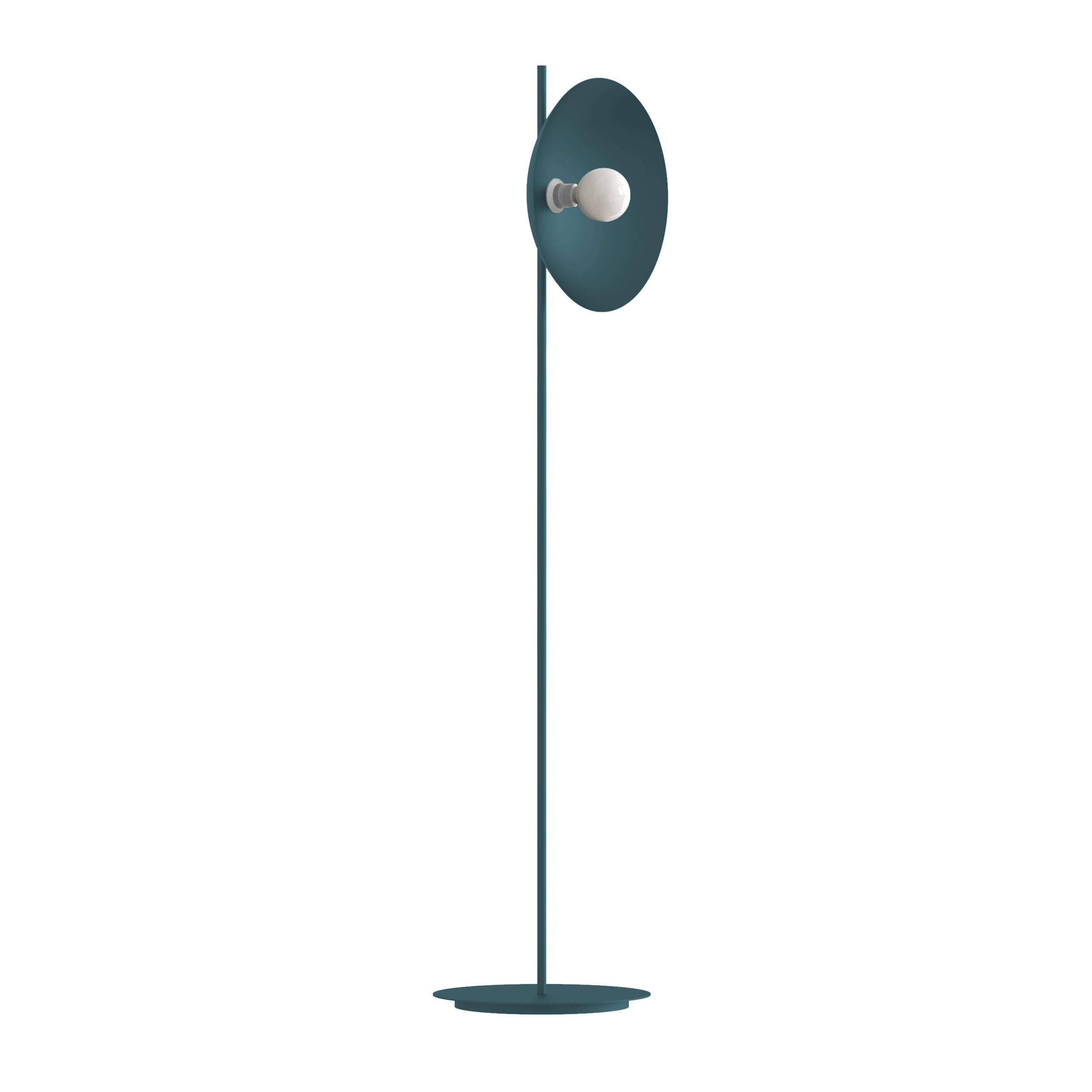STEHLEUCHTE - Blau, Metall (40/40/160cm) - Lumicom