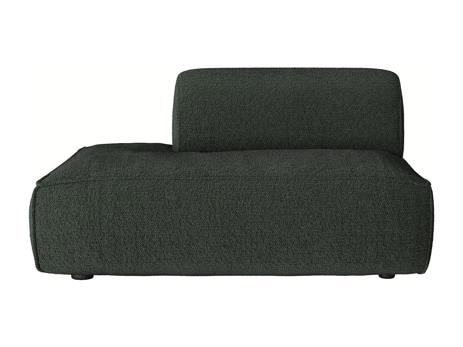 RECAMIERE ohne Schlaffunktion - 1 Person - stoff - grün Camilio - Grün, Textil (130/74/97cm) - Vente-Unique