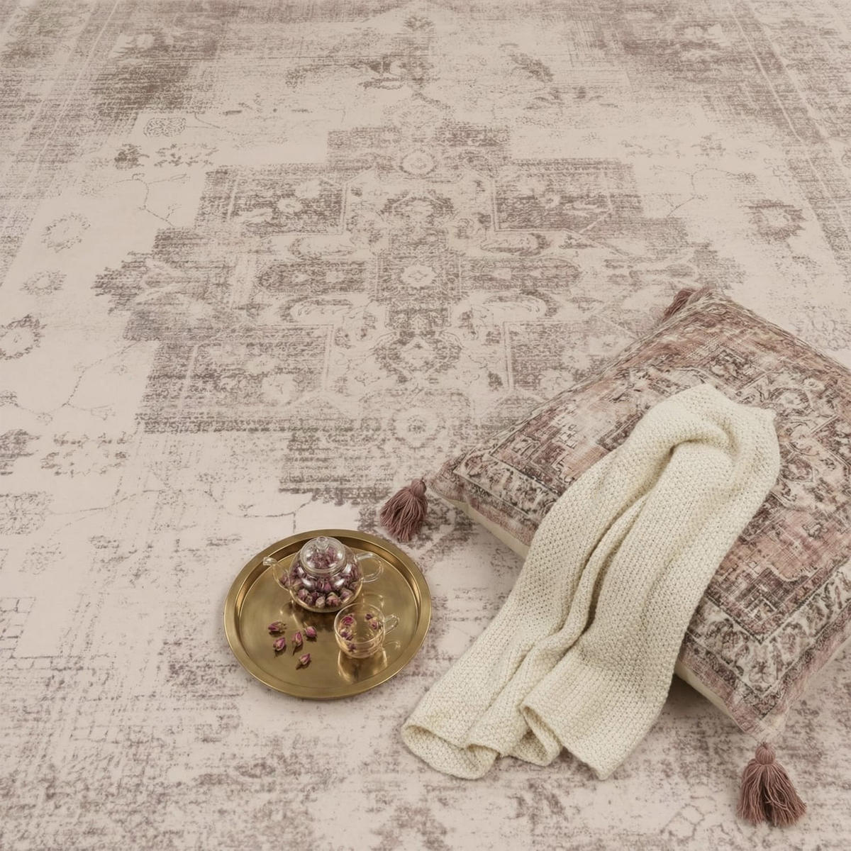 KURZFLORTEPPICH 80/150 cm Semer 424 - Beige, Kunststoff (80/150cm) - Paco Home