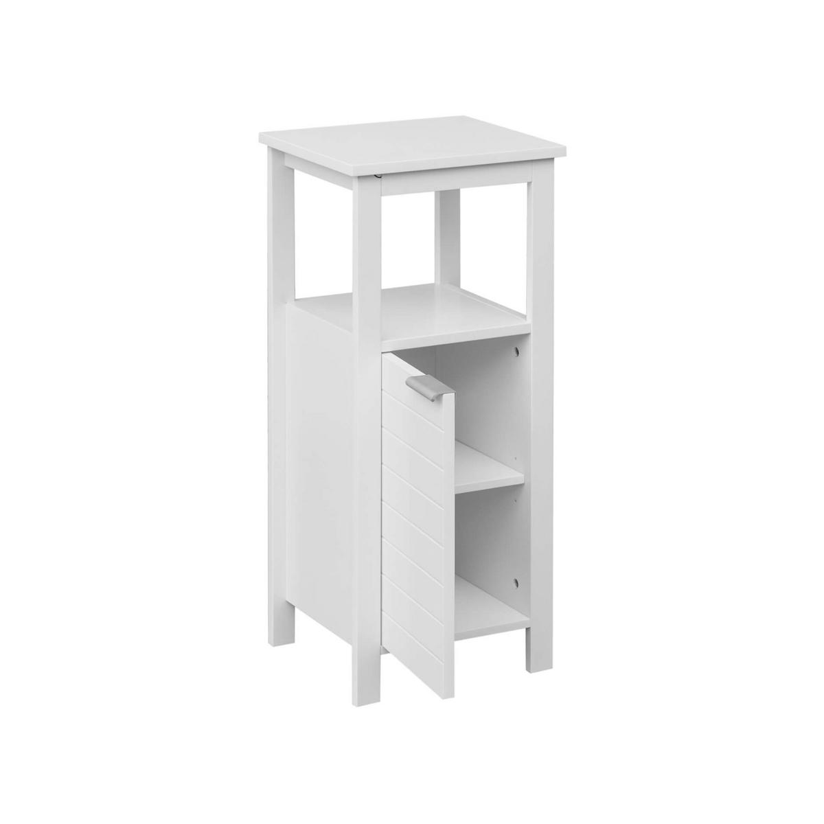 BADEZIMMERSCHRANK Weiß 30/34/79 cm - Weiß, Holzwerkstoff (30/79/34cm) - Mobili Rebecca