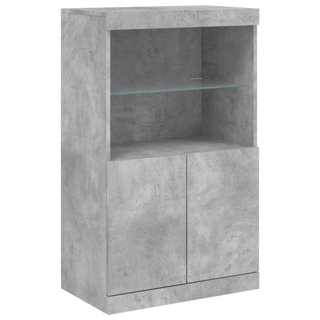 vidaXL Sideboard Hellgrau 60.5x100x37 cm