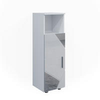MIDISCHRANK Irma Weiß Hochglanz 30 x 95 cm - Weiß Hochglanz, Holzwerkstoff (30/95/30cm) - Vicco