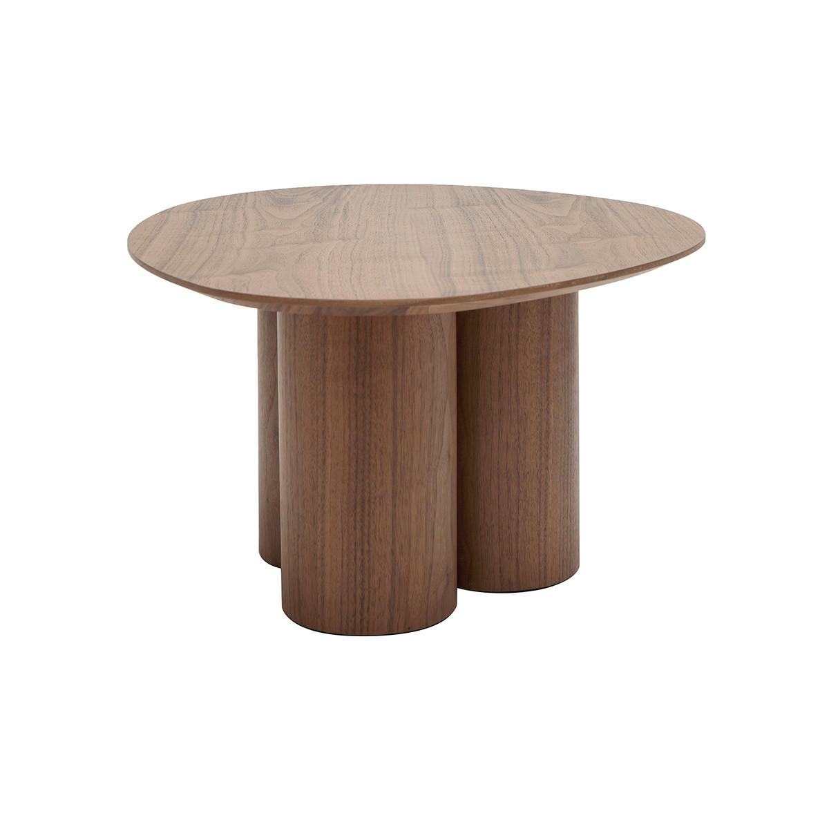 COUCHTISCH Walnuss HOLLEN - Walnussfarben, Holz (78/61/37.3cm) - Miliboo