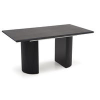 ESSTISCH Bolero Schwarz 160-205-250 / 90 / 76cm - Schwarz, Holz/Holzwerkstoff (90/250/76cm) - Feldmann-Wohnen