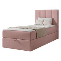 BOXBETT Rebos Single - H3 - Rosa, Holz/Textil (100/200cm) - MIRJAN24