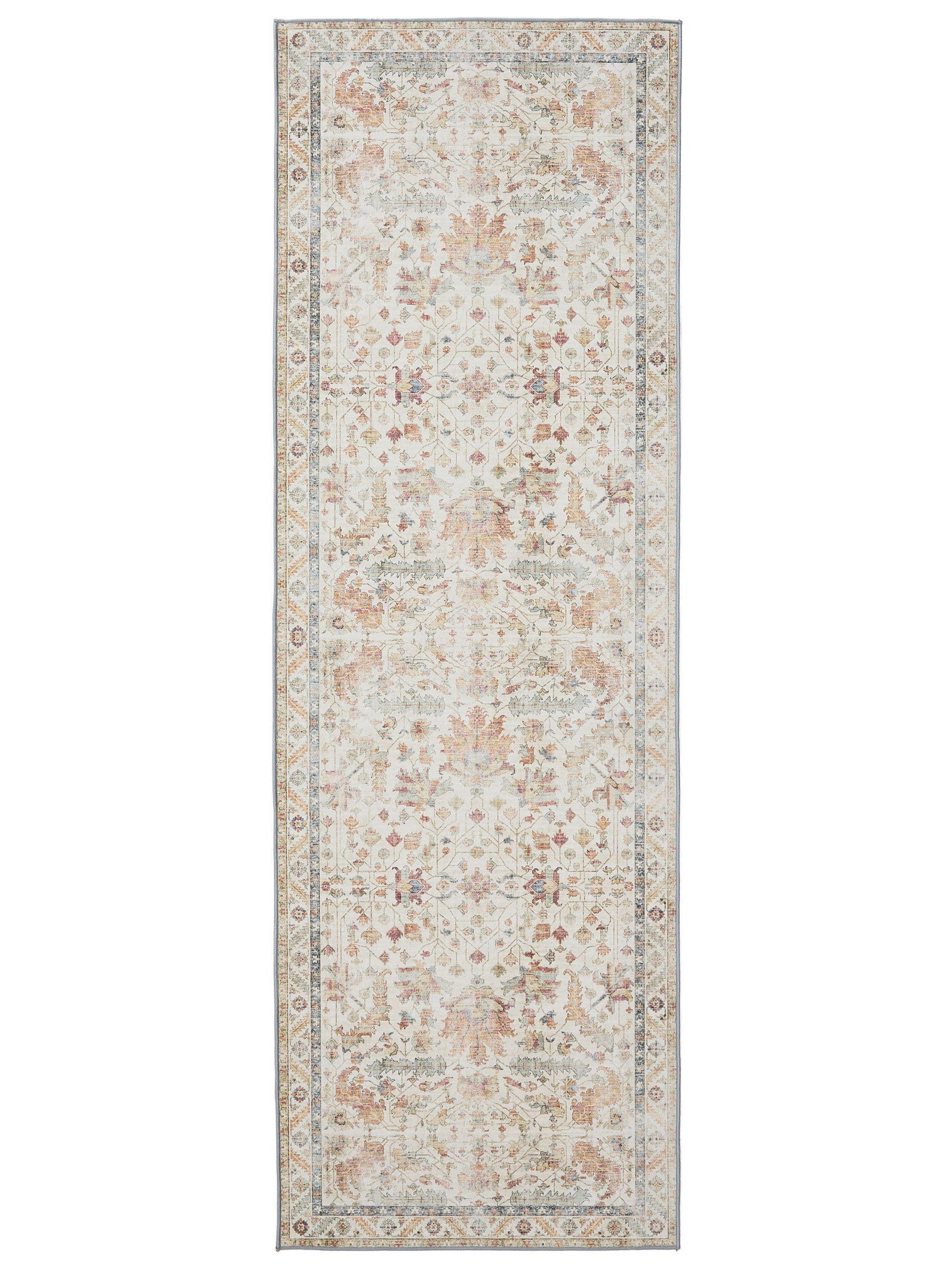 VINTAGE-LÄUFER George waschbar 80x240 cm - Beige/Multicolor, Kunststoff (80/240cm) - benuta