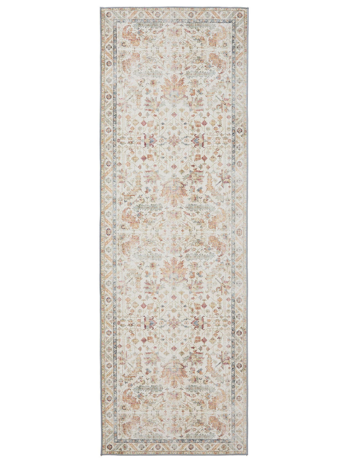 VINTAGE-LÄUFER George waschbar 80x240 cm - Beige/Multicolor, Kunststoff (80/240cm) - benuta