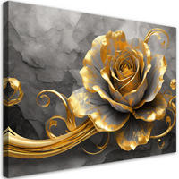 WANDBILD musik rose gold - Goldfarben, Textil (60/40cm) - Feeby