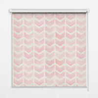 VNÚTORNÁ roleta - okenná roleta - roleta - 100x100 cm - Ružové cikcaky - pink, plast (100/100/0.5cm) - TULUP