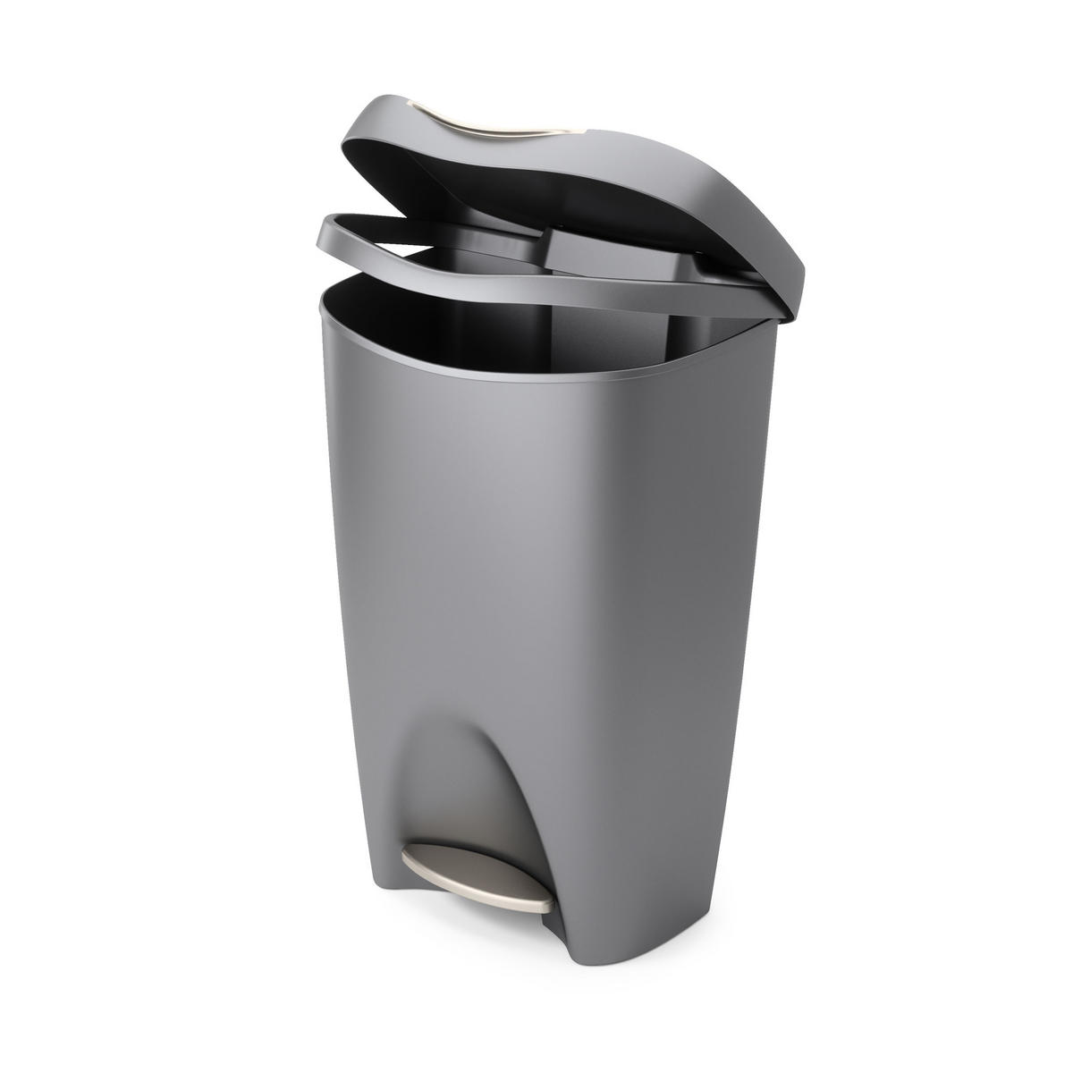ABFALLEIMER Brim, Grau - Grau, Kunststoff (43/33/64cm)