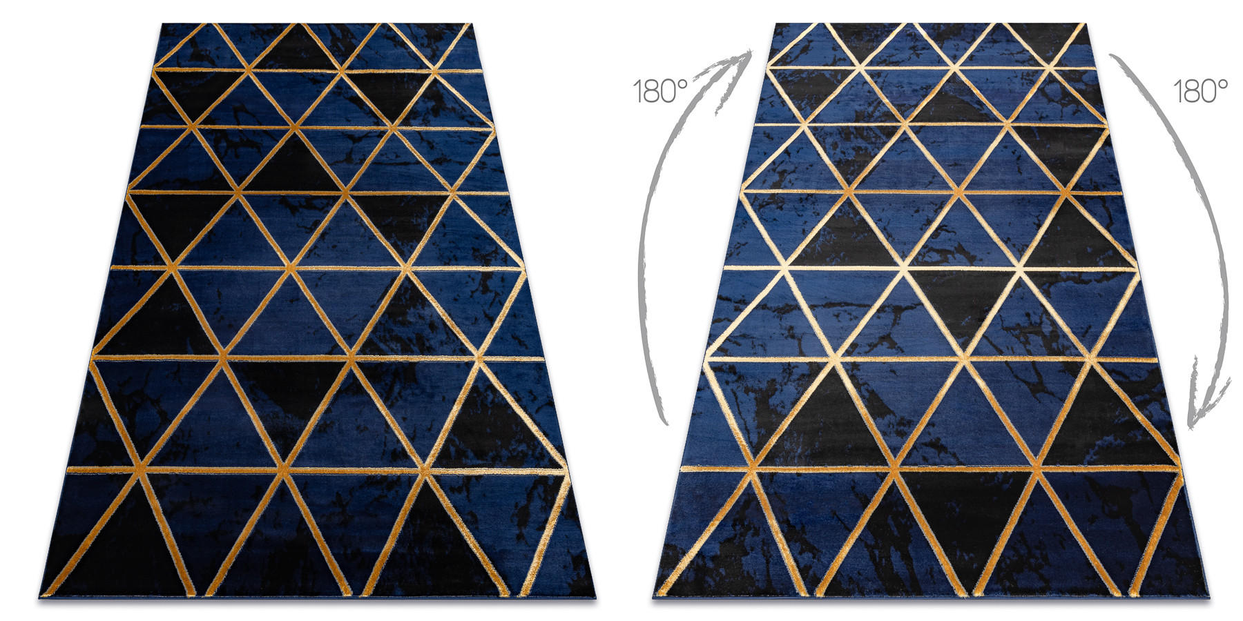 TEPPICH Emerald 120/170 cm - Blau, Textil (120/170cm) - rugsX