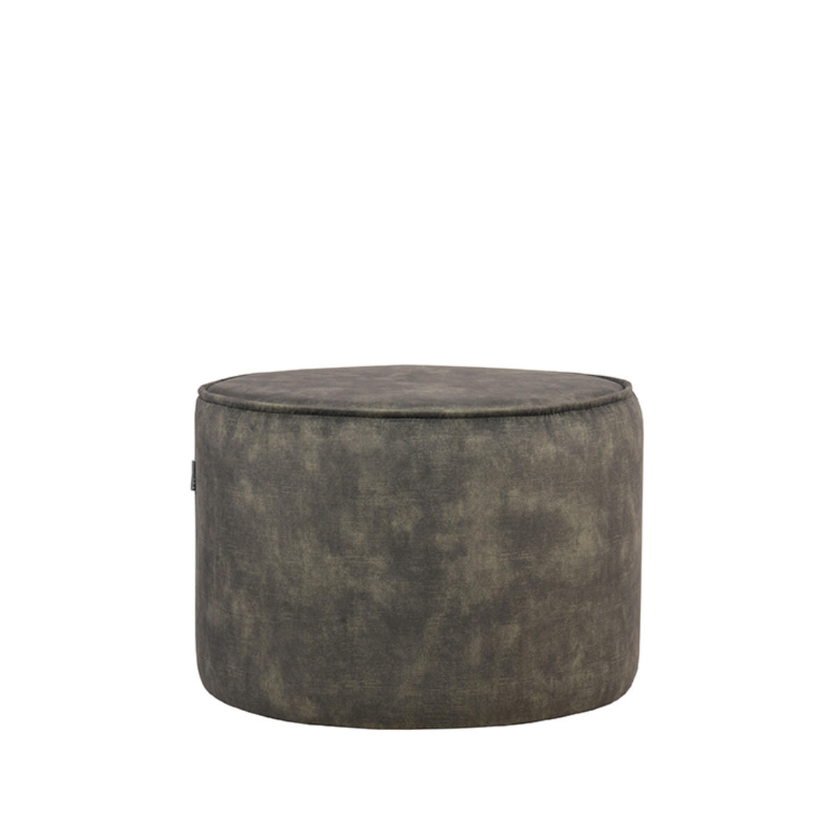 POUF Tibo Braun 55/55/40 cm - Grün, Textil (55/40/55cm) - LABEL51