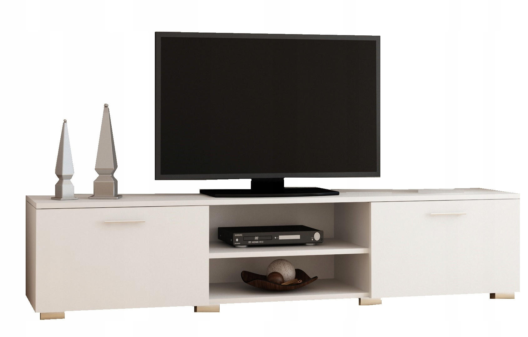 FERNSEHKOMMODE Roma Weiß 150/40/35 cm - Weiß, Holzwerkstoff (150/35/40cm) - Matkam Möbel