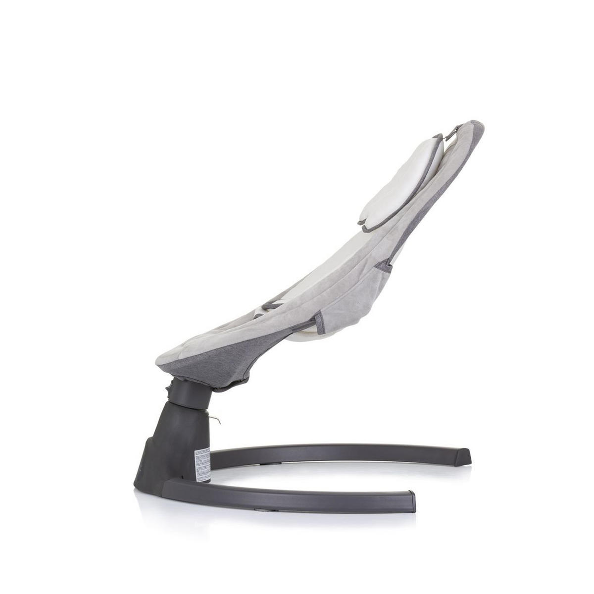 BABYWIPPE Brida grau Moskitonetz, Fernbedienung, 5 Schaukelgeschwindigkeiten, Timer, Kissen - Beige, Metall - Chipolino