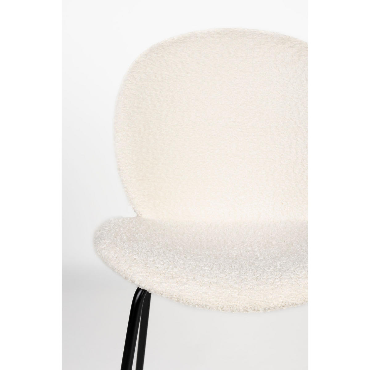 ESSZIMMERSTUHL Bonnet Creme/ Weiß - 2 er Set - Weiß, Kunststoff (45/84/53cm) - Zuiver