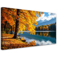 LEINWANDBILD Landschaften 120x60cm - Gelb, Textil (120/60cm) - Feeby