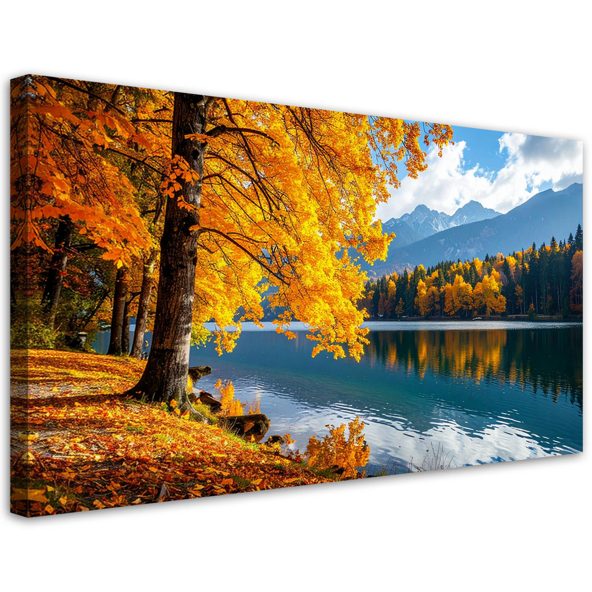 LEINWANDBILD Landschaften 120x60cm - Gelb, Textil (120/60cm) - Feeby