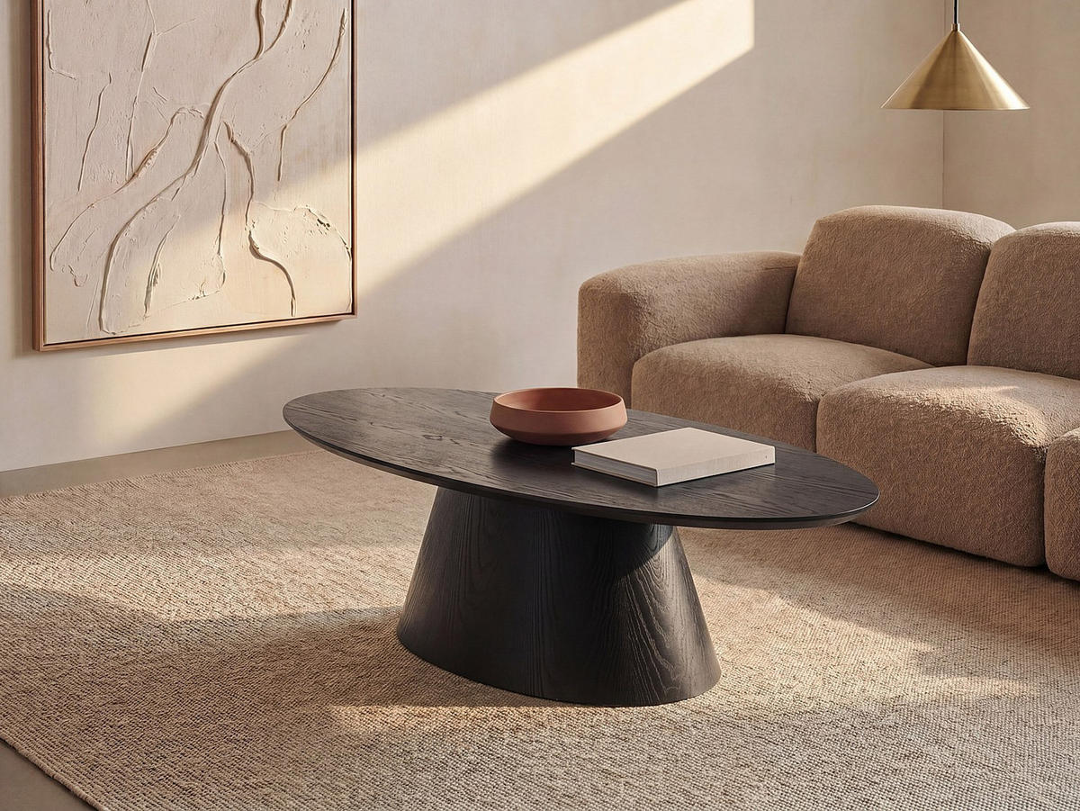 COUCHTISCH - 120 cm x 60 cm - holz - schwarz Antelada - Schwarz, Holz (60/120/40cm) - Vente-Unique