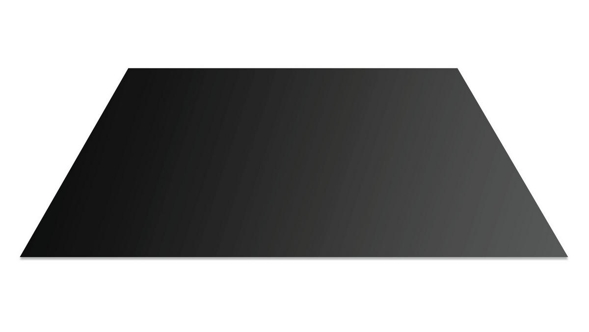 SPRITZSCHUTZ aus Glas SCHWARZ CLASSIC BLACK 60x65cm - Schwarz, Glas (60/65/0.4cm) - ALLboards