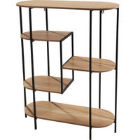 BÜCHERREGAL 5 Ebenen 77/30/95,5 cm - Braun, Holz (30/95.5/77cm) - Home Styling Collection
