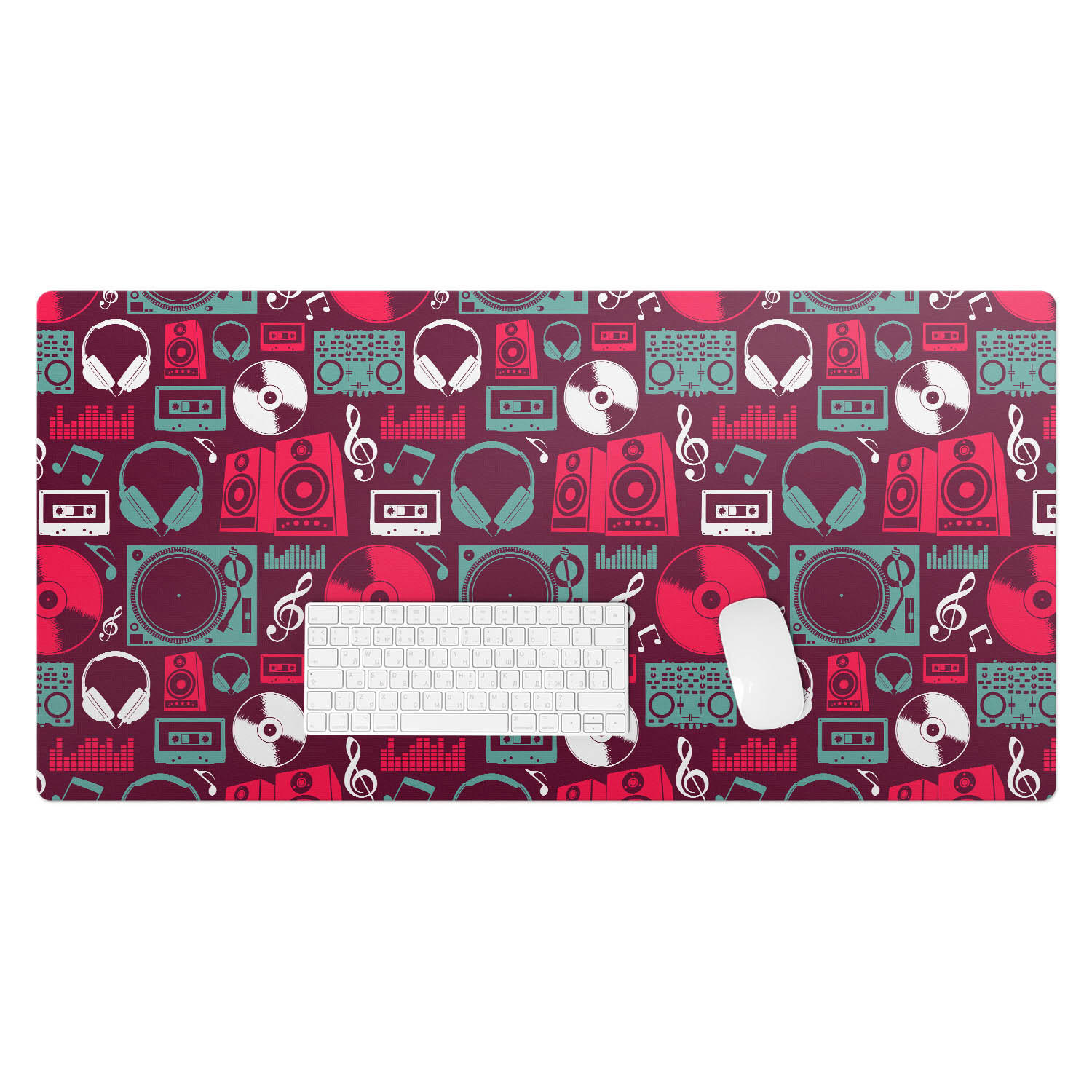 SCHREIBTISCHUNTERLAGE 100x50 cm Bordeaux - Bordeaux, Kunststoff (100/50/1.6cm) - Wallfluent