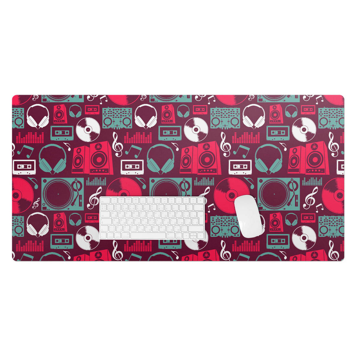 SCHREIBTISCHUNTERLAGE 100x50 cm Bordeaux - Bordeaux, Kunststoff (100/50/1.6cm) - Wallfluent