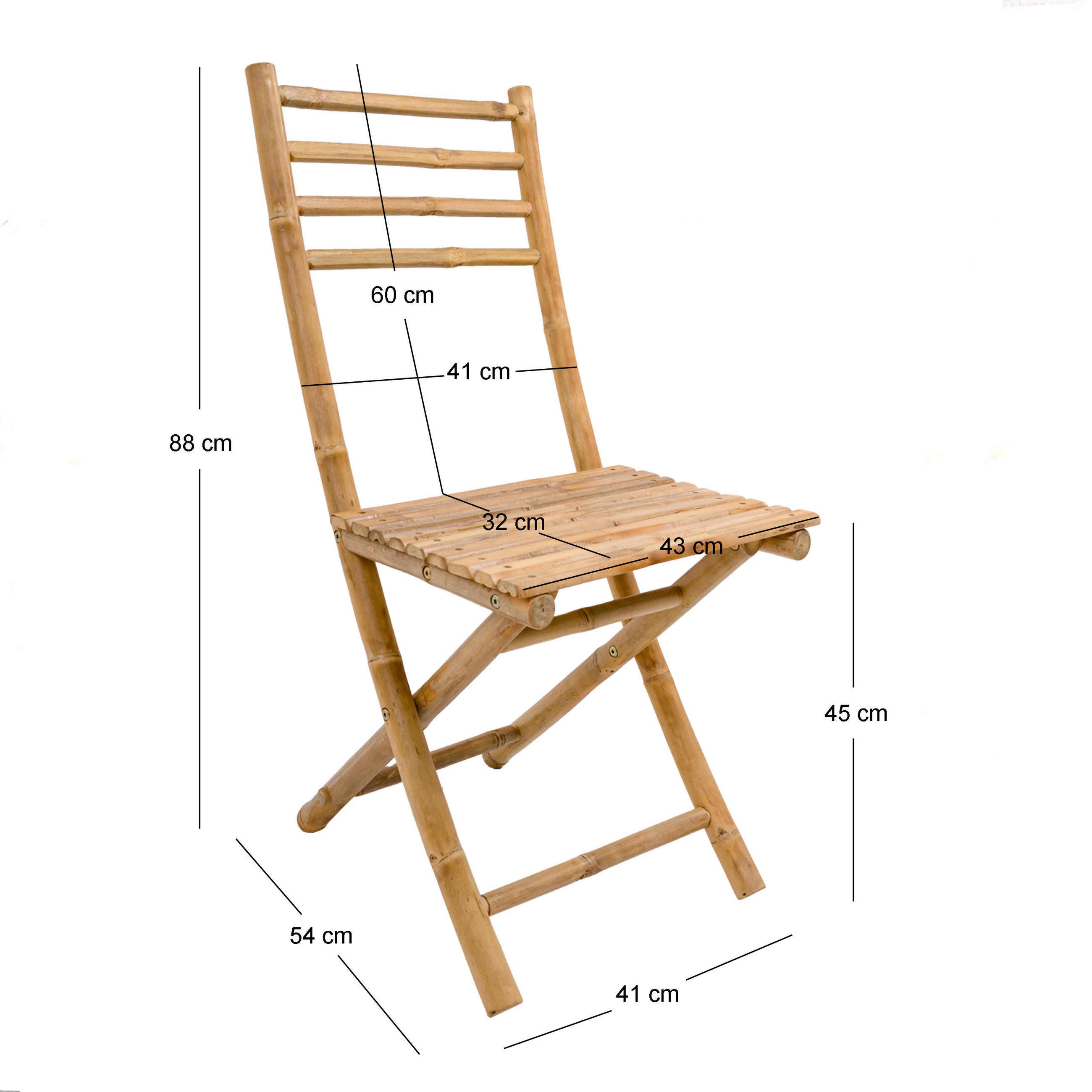 Thumbnail - Nordlys Gartenstuhl, Braun, Holz, 43x88.5x56.5 cm, Gartenmöbel, Gartenstühle, Gartenstühle