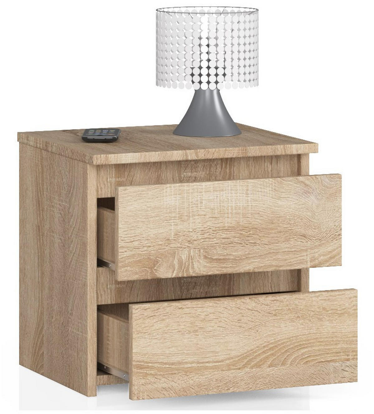NACHTTISCH Eiche Sonoma 40/40/35 - Sonoma Eiche, Holzwerkstoff (40/40/35cm) - RAUMHIRSCH FURNITURE