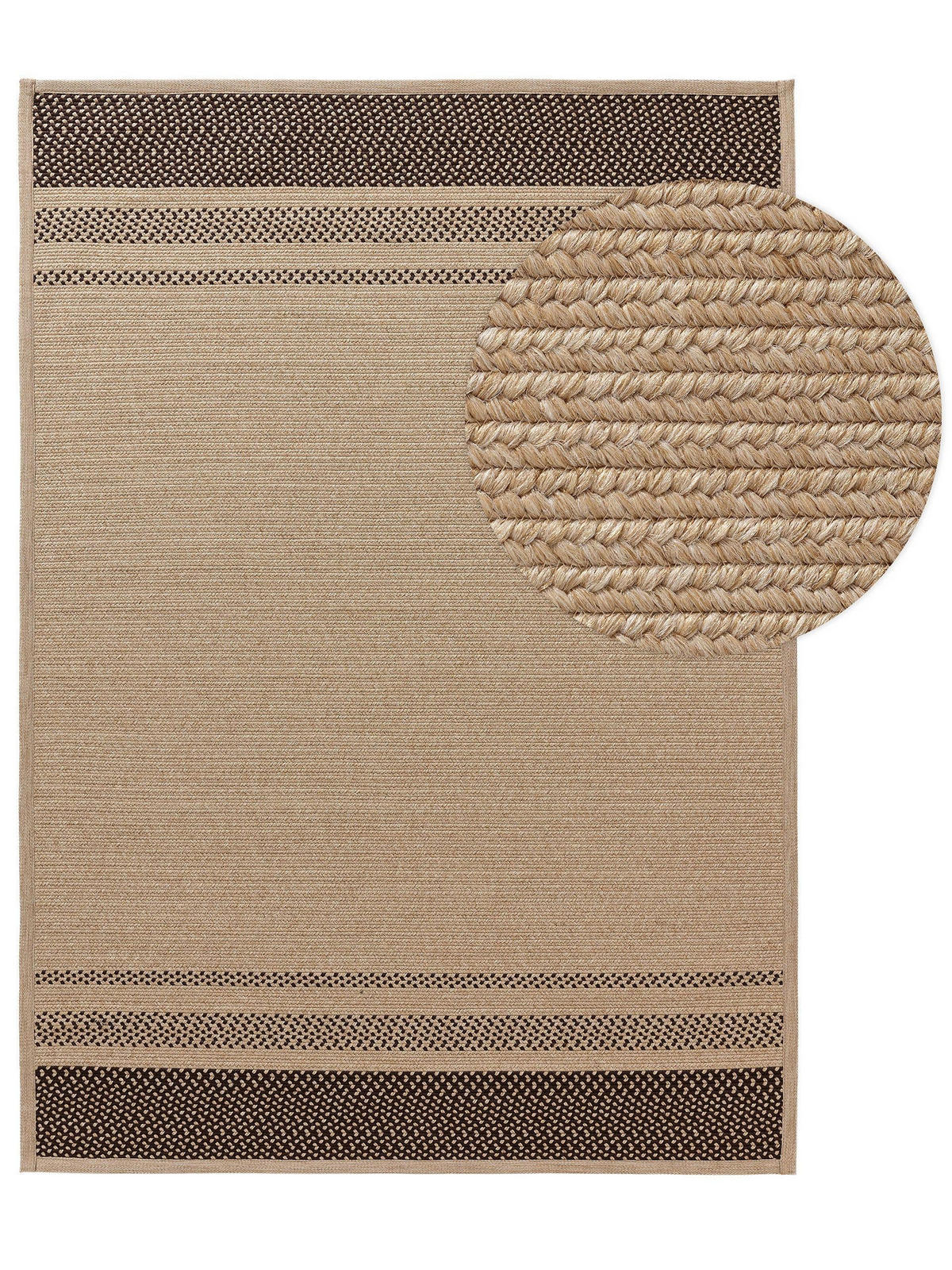 OUTDOORTEPPICH Nandi Braun 120x170 cm - Braun, Textil (120/170cm) - benuta Nest