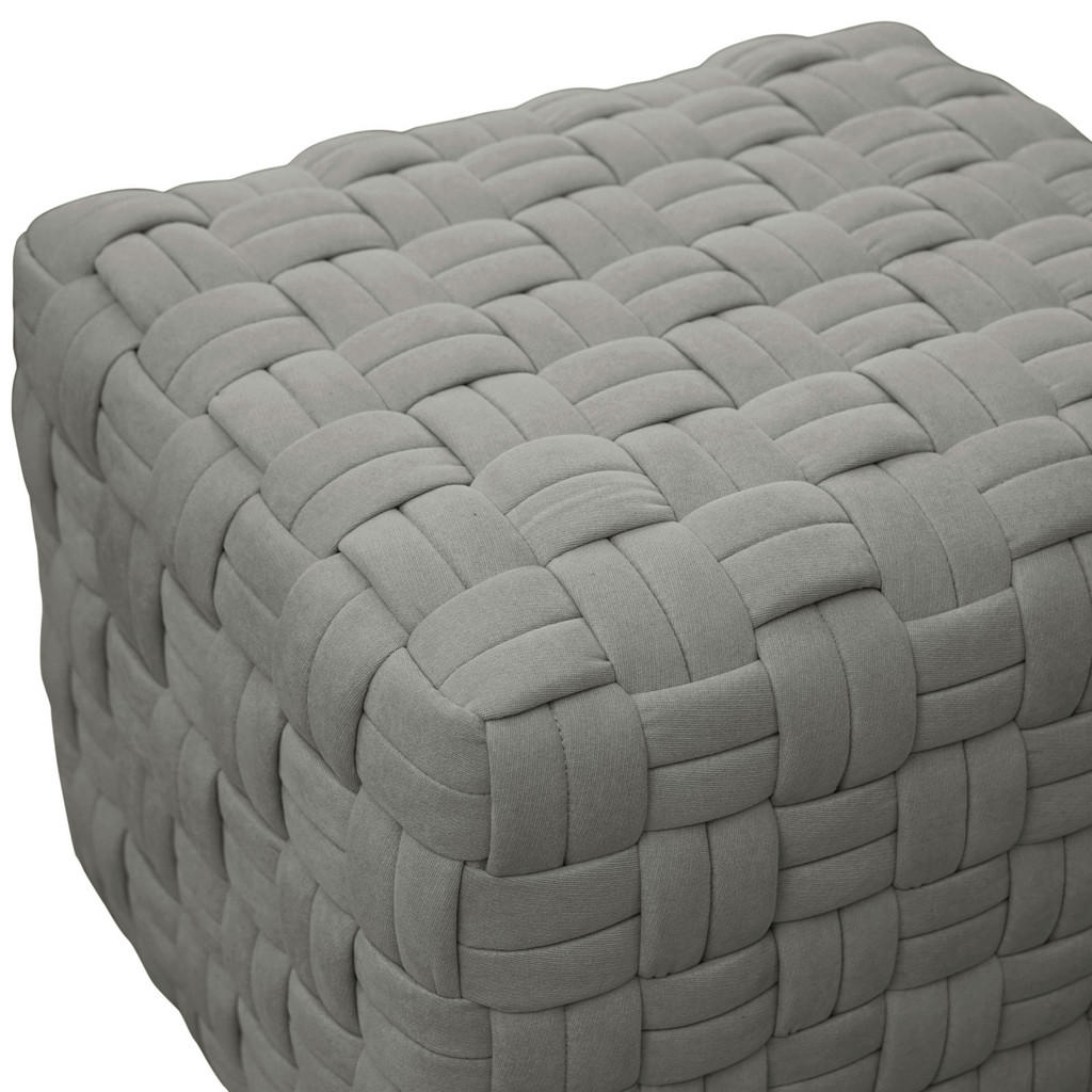 Thumbnail - Svita Hocker, Grau, Textil, 1-Sitzer, 50x42x55 cm, Wohnzimmer, Hocker, Sitzhocker