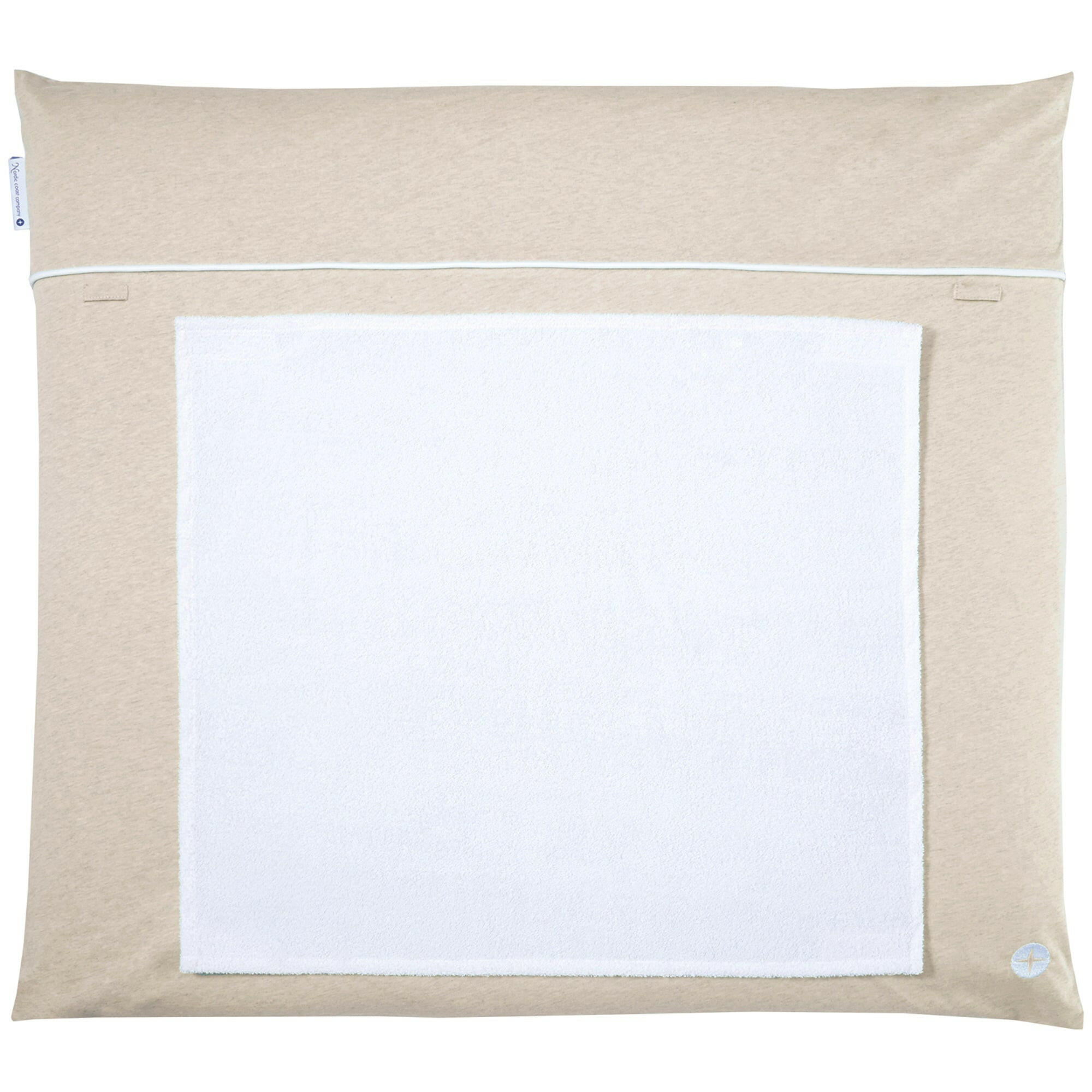 WICKELAUFLAGE Beige + GRATIS Wechselbezug - Sandfarben, Textil (80/70cm) - nordic coast company