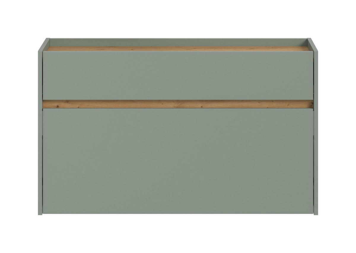 SCHUHKOMMODE DRIVE (B/H/T: ca. 110/61/32 cm) in Salbei/Salbei - Salbeigrün, Holzwerkstoff (110/61/32cm)