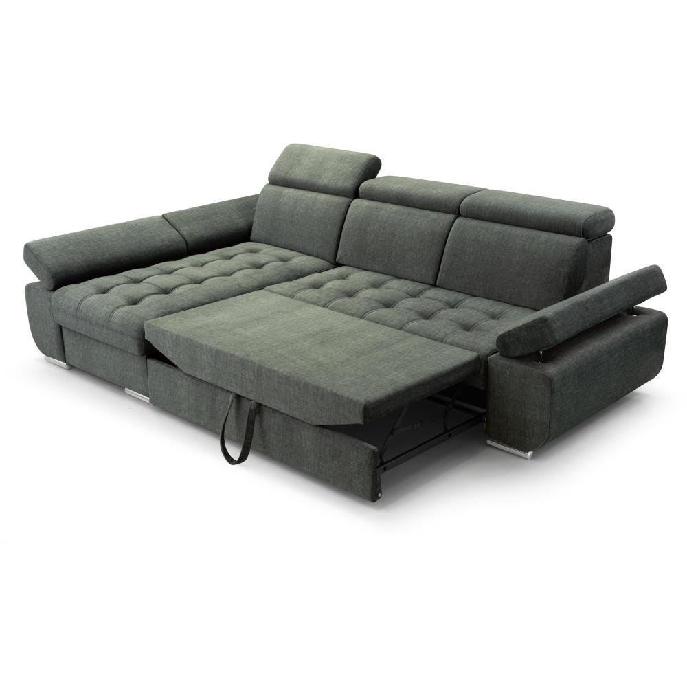 Thumbnail - Beautysofa Eckschlafsofa, Beige, Textil, L-Form,L-Form, 264x165 cm, Wohnzimmer, Sofas & Couches, Wohnlandschaften, Eckso...
