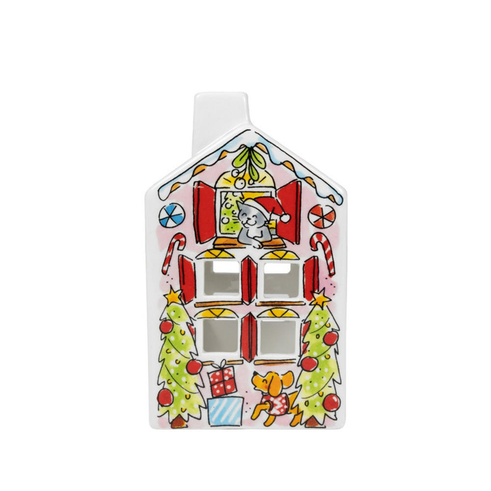 TEELICHTHALTER Weihnachten in Bunt - 14,5cm - Multicolor, Keramik (8.5/14.5/8.3cm) - Blond Amsterdam