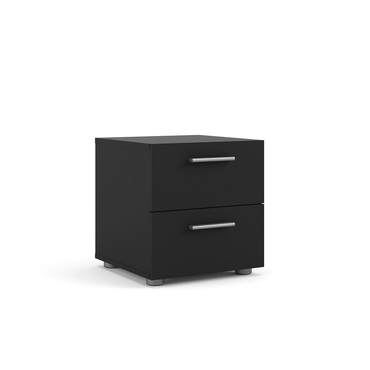 NACHTSCHRANK Schwarz - Schwarz, Holzwerkstoff (40/42/40cm) - ebuy24