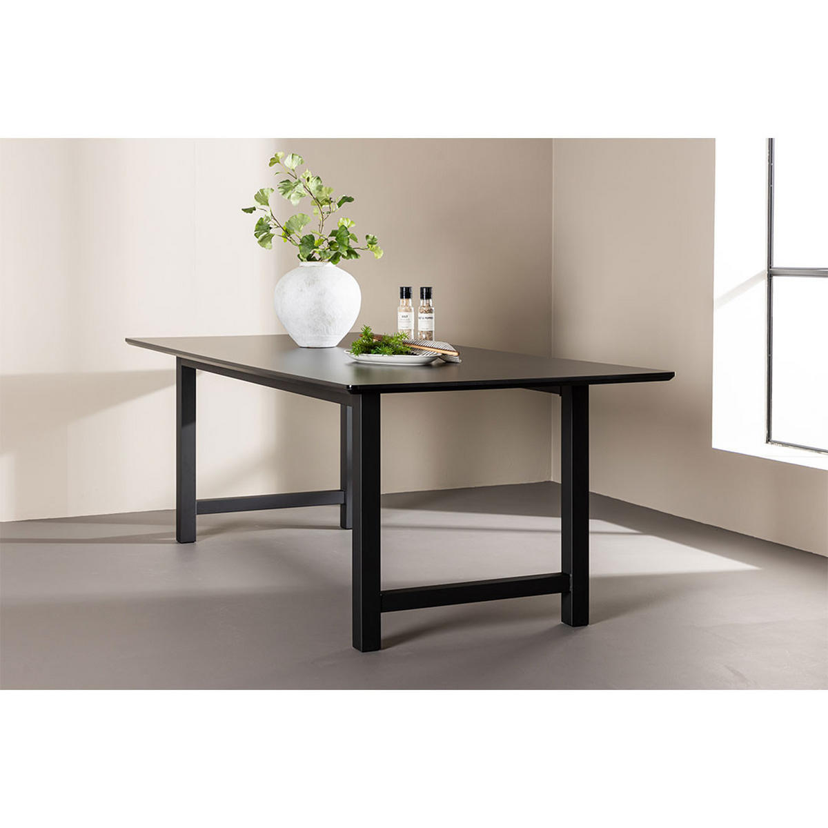 ESSTISCH Schwarz - Schwarz, Holzwerkstoff (100/220/75cm) - ebuy24