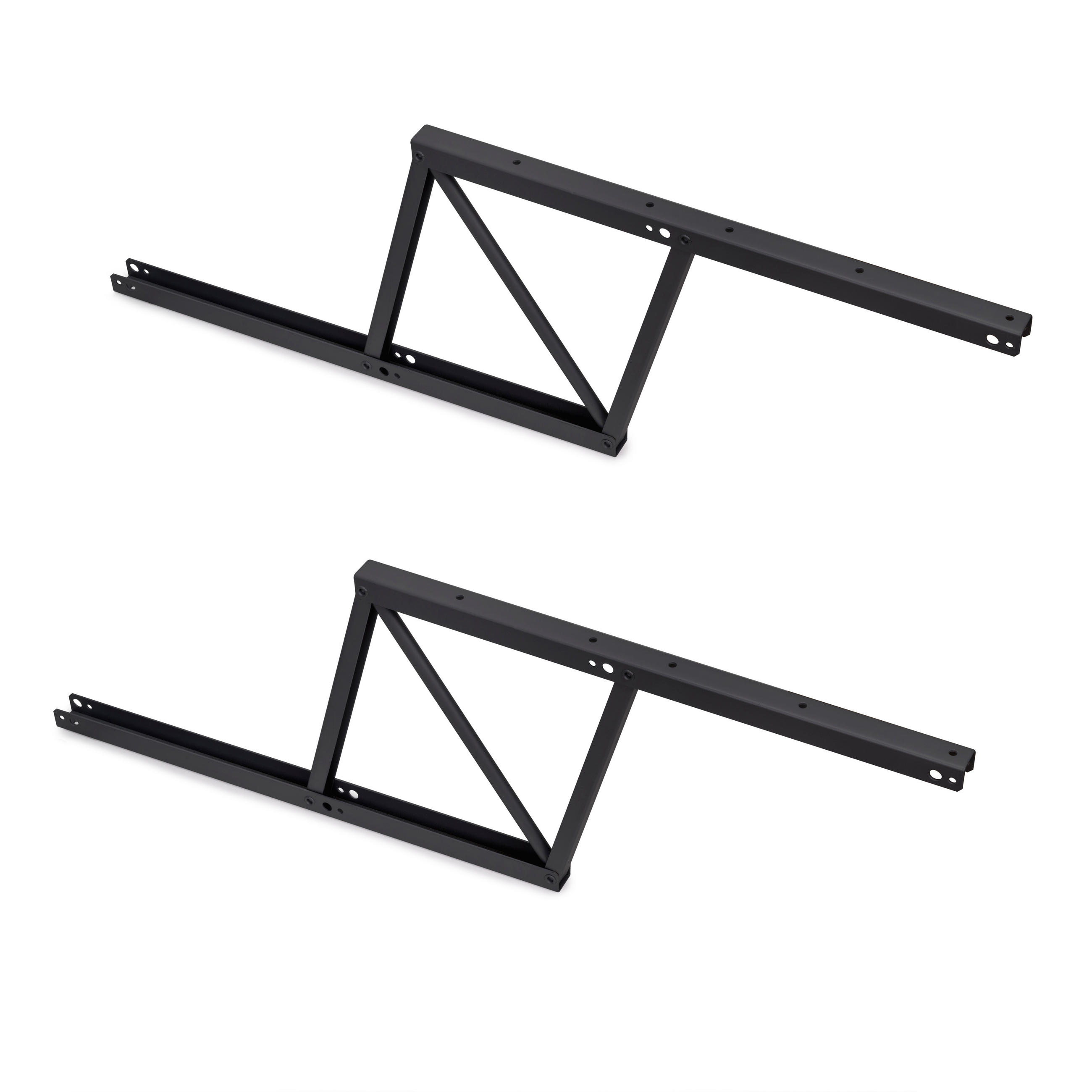 HEBEVORRICHTUNGEN für Couchtische, ermöglicht das Anheben des Tisches um 192mm, Stahl, Schwarz lackiert - Schwarz, Metall (42.5/2.1/4cm) - EMUCA
